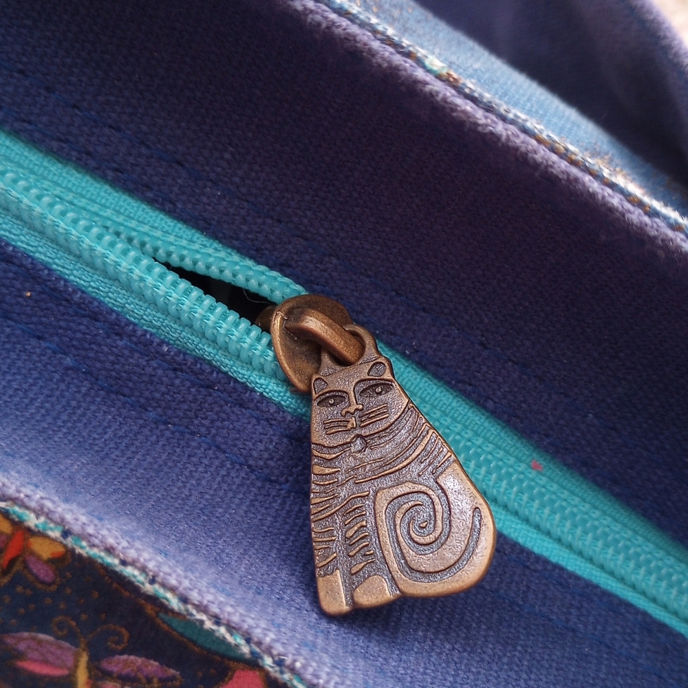 Laurel Burch Blue Cat Purse - Picture 3 of 10